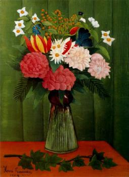 Henri Rousseau : Flowers in a Vase